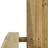 Eliphaz Acacia fa kültéri összecsukható Adirondack székek, 2 -es készlet, természetes