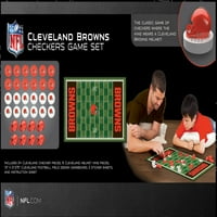 Remekművek hivatalosan engedélyezett NFL Cleveland Browns dáma társasjáték családok és gyerekek korosztály és fel