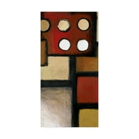 Védjegy Képzőművészeti „Körökkel ellátott négyzetek absztrakt” vászon művészete: Pablo Esteban