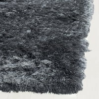 Párizs Darwin plüss poliészter -bozontos terület szőnyeg, pala, 5 '8'