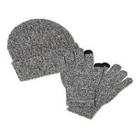 Idő és Tru Beanie és Touch kesztyű, 2 darabos készlet