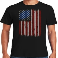 Graphic America Walmart bajba jutott amerikai zászló férfi grafikus póló július 4 -i függetlenség napjára USA hazafias ünnepi