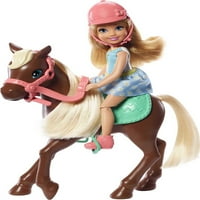 Barbie club Chelsea és a ló Szőke visel divat és kiegészítők Baba Playsets