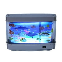 Elegantoss virtuális mozgó tengeri óceáni trópusi halak akvárium dekoratív lámpa mozgás éjszakai fény