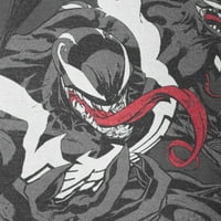 Marvel Venom Morph logó a férfiak és a nagy férfi grafikus pólók rövid ujjú, csomagolással