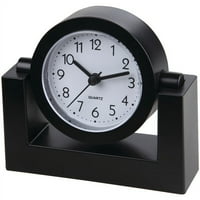 Időmérő forgó hálószoba vagy íróasztal 4 Fekete analóg asztali kerek óra