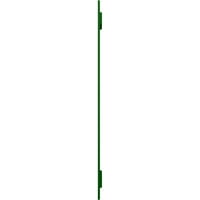 Ekena Millwork 1 4 W 49 H True Fit PVC Két tábla távolságra helyezett tábla-N-Batten redőnyök, Viridian Green