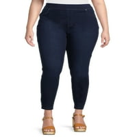 Terra & Sky Women's Plus méretű Jegging Jean 2-Pack