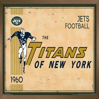New York Jets-Retro Logó Fali Poszter, 14.725 22.375