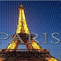 Párizs Eiffel-torony mozaik kreatív üres folyóirat sir Michael Huhn tervező kiadás: Párizs eiffel-torony mozaik kreatív üres