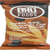 Bhu Foods Double Dark Chocolate Cookie tészta keto protein bár, 1,60oz