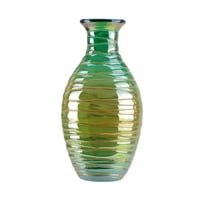 12.5 Karmás kék karamell színű kavarogások kézzel fújt dekoratív üveg váza