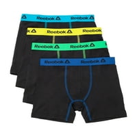 Reebok Boys 'Boxer rövidnadrág fehérnemű, 4-Pack, Méret S-XL