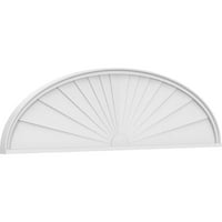 Ekena Millwork 78 W 20-1 2 H 2 P elliptikus Sunburst építészeti fokozatú PVC Pediment