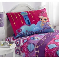Nickelodeon csillámoló és ragyogó mágia csodák reverzibilis iker- és teljes ágynemű -vigasztalók, mindegyik