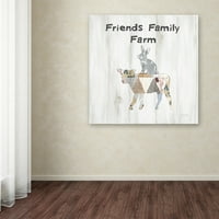 Védjegy képzőművészet 'Farm család VIII' vászon művészet Courtney Prahl
