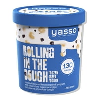 Yasso fagyasztott görög joghurt gördül a tésztában