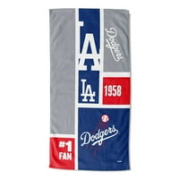 Los Angeles Dodgers mlb Colorblock Személyre szabott 30 60 Beach törülköző