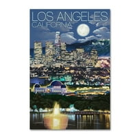 Védjegy Szépművészet 'Kalifornia' vászon művészete: Lantern Press