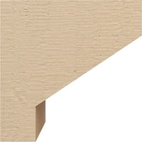 Ekena Millwork 7 W 7 D 7 H sorozatú széles Clemmons durva cédrus fatorsó Timberthane corbel, alapozott barnás