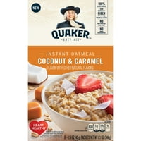 Quaker Instant zabliszt, kókuszdió és karamell íz, csomagok