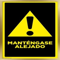 Mantengase Alejado fali poszter fa mágneses kerettel, 22.375 34