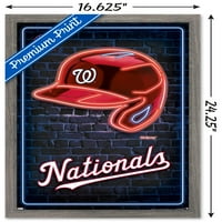 Washington Nationals-Neon Sisak Fali Poszter, 14.725 22.375 Keretes