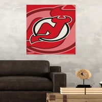 New Jersey Devils - Logo Wall poszter, 22.375 34