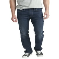 Silver Jeans Co. férfi Allan Classic Fit egyenes láb farmer, derékméret 28-42