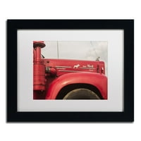 Védjegy Szépművészet Mack Truck Canvas Art készítette: Jason Shaffer, White Matte, Fekete Frame