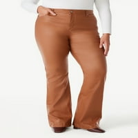 Sofia Jeans női plusz méretű Melisa Flare magas emelkedési nadrág farmer, 32,5 Inseam, Méret 14W-28W.