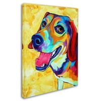 Védjegy Szépművészet 'Beagle Dog Lucy Lu' Canvas Art készítette: Corina St. Martin