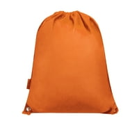 Húzózsinór hátizsák sport táskák cinch táskák utazáshoz és tároláshoz narancs