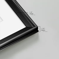 Wexford Home Soft Abstraction I Premium keretes nyomtatás, 18.5 24.5 - Készen áll a lógásra, fekete