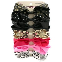 Day Grosgrain Bows-Black Pink Khaki White Asortemnt