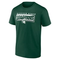 Férfi fanatikusok márkás Zöld Michigan State Spartans Bounds Logo póló