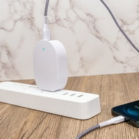 onn. 32W kétportos fali töltő, 20W USB-C portos Gyors töltő tápellátással; 12w USB Port szabványos díjak. USB-C tápellátás kompatibilis