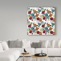 Védjegy Képzőművészet 'Funky Circles I Pattern' vászon művészet, Christine O’Brien