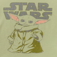 Csillagok háborúja Baby Yoda kisgyermek fiúk póló és rövidnadrág, 2 darabos szett, Méretek Hónapok-5T