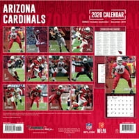 Arizona Cardinals 16 hónapos fali naptár - nincs méret