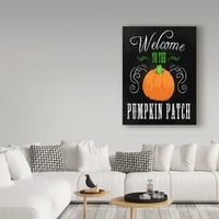 Védjegy Szépművészet 'Pumpkin Patch' vászon művészet, Valarie Wade