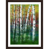 Rainbow Trees II 31.5 41,5 fal művészet