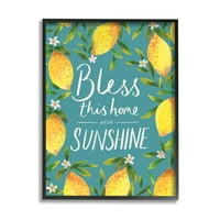A Stupell Indries áldja meg ezt az otthont a napsütéses Spring Lemons, 14, Heather McLaughlin tervezésével