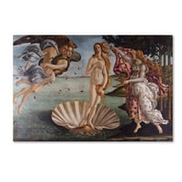 Védjegy Szépművészet 'A Vénusz születése 1484' vászon művészet, Sandro Botticelli