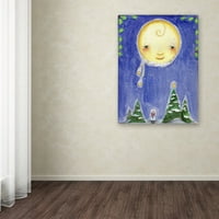 Védjegy Szépművészet Holiday Moon Canvas Art készítette: Jennifer Nilsson