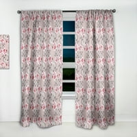 Designart 'Blossom Pink V' virágfüggöny panel