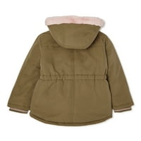 Limited Too Girls Anorak kabát Fau Sherpa gyapjúbéléssel és FAU szőrme, Méret 7-16