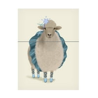 Fab Funky 'Balett Sheep 5' vászon művészet