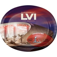 Super Bowl LVI 12 10 Ovális papírlemezek száma