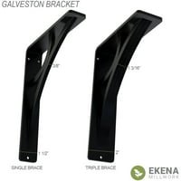 Ekena Millwork 2 W 12 D 15 H Galveston kovácsoltvas tartó